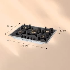 Goldflame 5 Prime Gaskochfeld 5-flammig Messing-Brenner Glaskeramik 15 Goldflame 5 Prime Gaskochfeld 5-flammig Messing-Brenner Glaskeramik -Klarstein 10037808 yy 0007 logo
