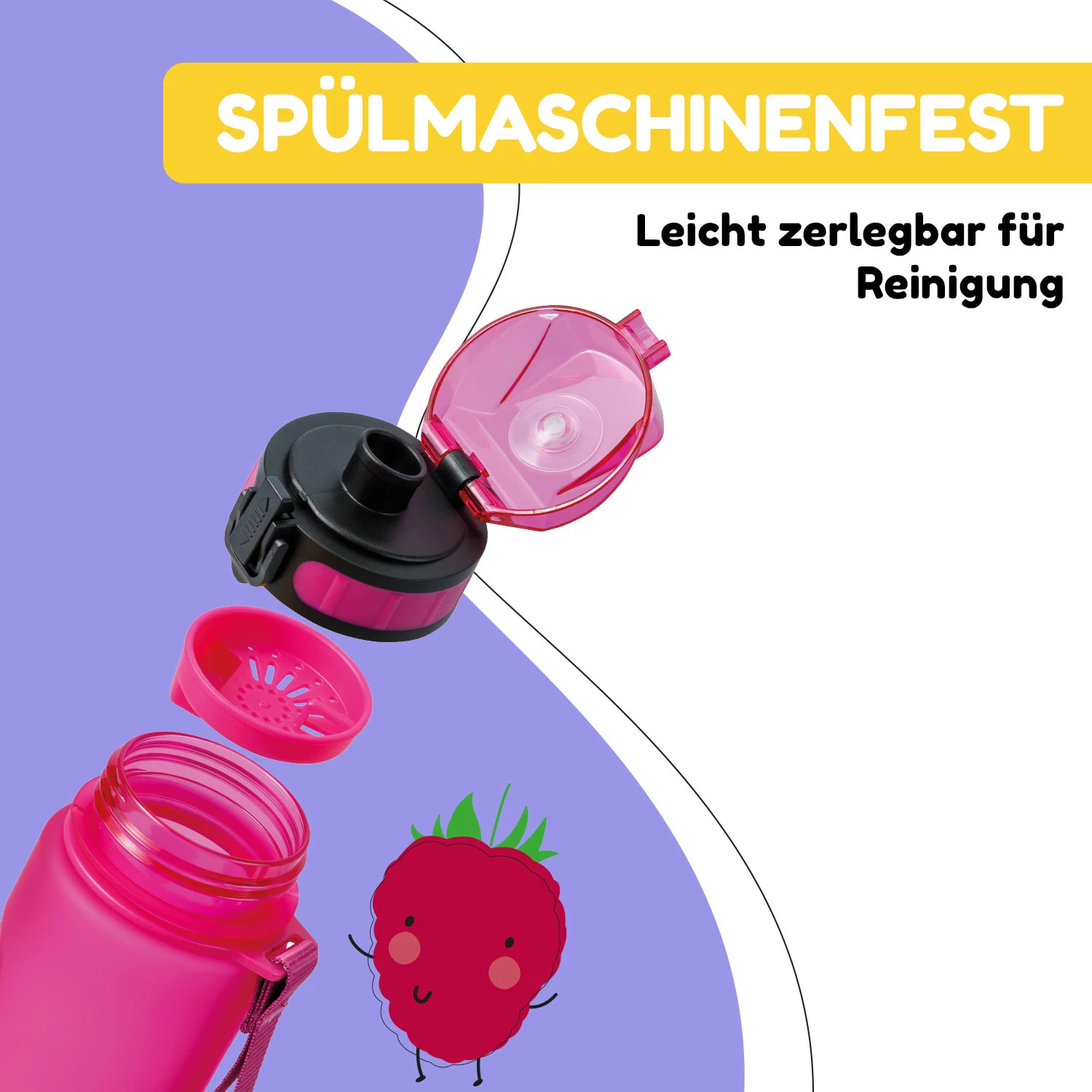 Schmatzfatz Trinkflasche Sportflasche 500 Ml 24 Cm Tritan 6 Schmatzfatz Trinkflasche Sportflasche 500 Ml 24 Cm Tritan – Bild 4