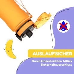 Schmatzfatz Trinkflasche Sportflasche 500 Ml 24 Cm Tritan -Klarstein 10037953 de 0003 usp