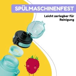 Schmatzfatz Trinkflasche Sportflasche 350 Ml 18 Cm Tritan -Klarstein 10037958 de 0004 usp