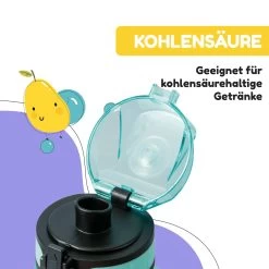 Schmatzfatz Trinkflasche Sportflasche 350 Ml 18 Cm Tritan -Klarstein 10037958 de 0005 usp