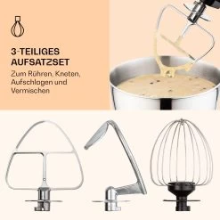 Bella Mini Rührmaschine 1200 W 6 Stufen 4 Liter Edelstahl Pulsfunktion -Klarstein 10037979 de 0005 logo