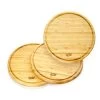 3er-Set Bambus-Frühstücksbrett Rund 25 X 1,6 X Cm (ØxH) Pflegeleicht -Klarstein 10038082 yy 0001 titel