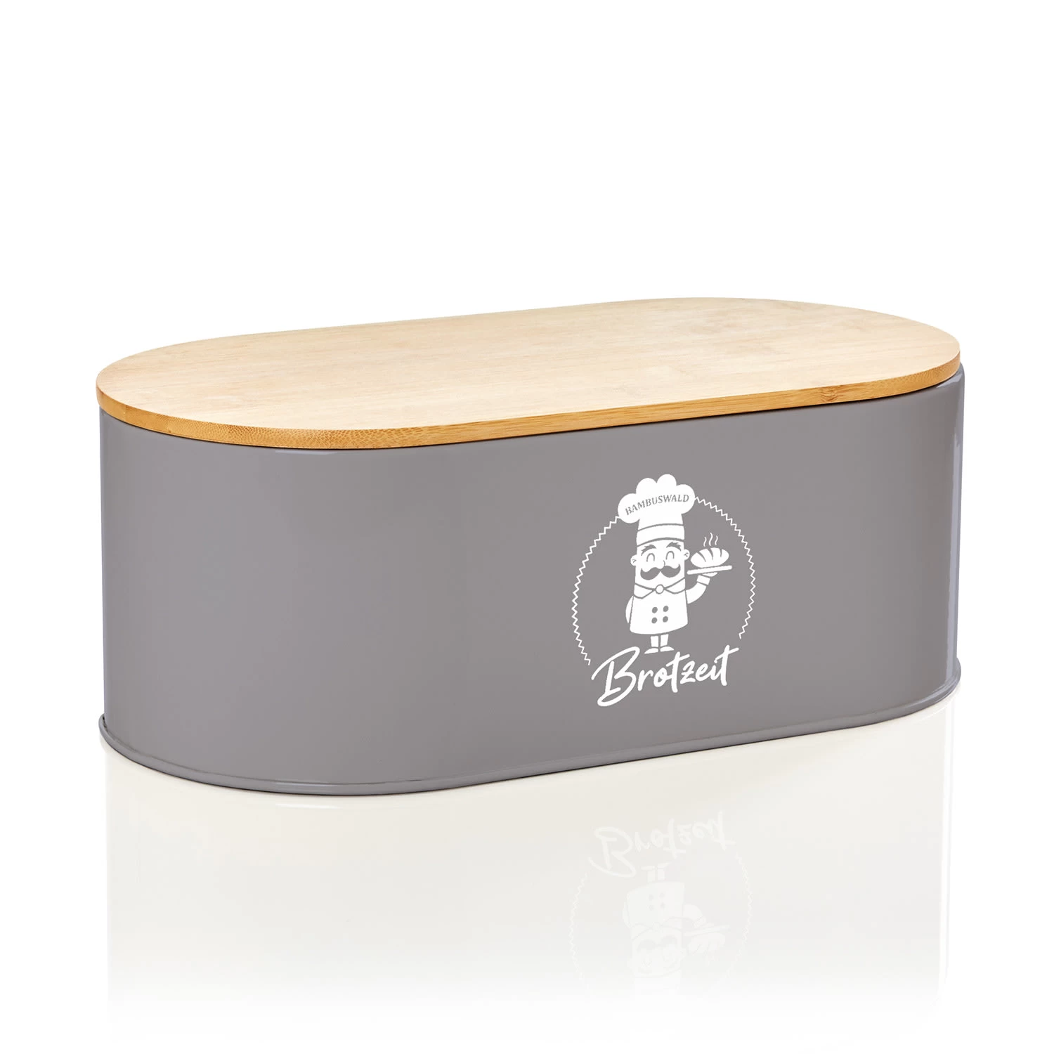 Rök Brotbox Metallblech Bambusdeckel 33,5 X 13 X 18 Cm (BxHxT) Oval 3 Rök Brotbox Metallblech Bambusdeckel 33,5 X 13 X 18 Cm (BxHxT) Oval