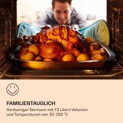 Illuminosa Smart Einbaubackofen 2800W 11 Funktionen App-Steuerung -Klarstein 10038335 de 0005 logo