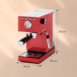 Pausa Espressomaker 1350 Watt 20 Bar Druck Wassertank: 1,4 Liter Edelstahl -Klarstein 10038394 yy 0008 logo