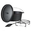 Galloway Dutch Oven 9.0 BBQ-Topf Gusseisen Größe L / 9 Qt -Klarstein 10038582 yy 0001 titel
