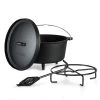 Galloway Dutch Oven 9.0 BBQ-Topf Gusseisen Standfüße Größe L / 9 Qt -Klarstein 10038586 yy 0001 titel