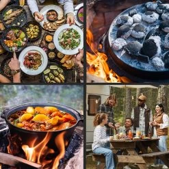 Guernsey Premium Dutch Oven 4.5 BBQ-Topf Gusseisen Größe S / 4.5 Qt -Klarstein 10038641 de 0005 usp