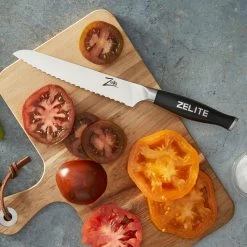 Comfort Pro Serie 6" Allzweckmesser Wellenschliff 56 HRC Edelstahl -Klarstein 10039034 yy 0003 logo