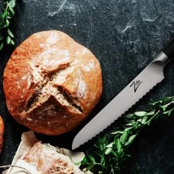 Comfort Pro Serie 6" Allzweckmesser Wellenschliff 56 HRC Edelstahl -Klarstein 10039034 yy 0004 logo