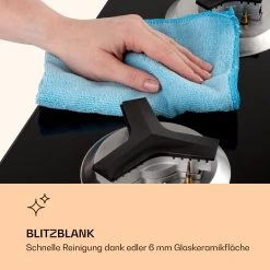 Trifecta 1 Gaskochfeld 1-flammig Starkbrenner Glaskeramik -Klarstein 10039420 de 0006 logo