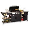 Jersey Outdoor Kitchen Gasgrill Spüle 20,7 KW 5+1 Brenner Mobil