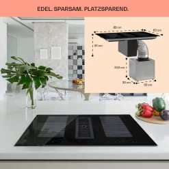 Full House Down Air System Induktionsherd + Dunstabzugshaube 477 M³/h -Klarstein 10039858 de 0007 logo