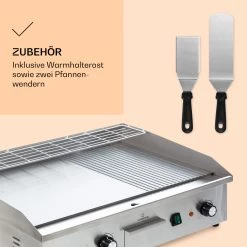 Grillmeile 4400 Elektrogrill Plancha 2x2200W Grillplatte Edelstahl -Klarstein 10039915 de 0006 logo