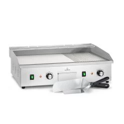 Grillmeile 4400 Elektrogrill Plancha 2x2200W Grillplatte Edelstahl