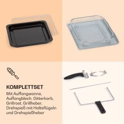 Prime Air Heißluftfritteuse 1500W 23l Timer 8 Programme -Klarstein 10040025 de 0006 logo