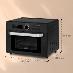 Prime Air Heißluftfritteuse 1500W 23l Timer 8 Programme -Klarstein 10040025 yy 0007 dimensions