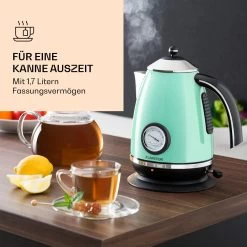 Aquavita Chalet Wasserkocher 1,7 Liter 2200 Watt Temperaturanzeige Edelstahl 13 Aquavita Chalet Wasserkocher 1,7 Liter 2200 Watt Temperaturanzeige Edelstahl -Klarstein 10040040 de 0004 logo