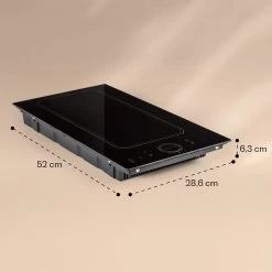 Victoria Domino Induktionskochfeld Einbau 3500W Flexzone Timer 15 Victoria Domino Induktionskochfeld Einbau 3500W Flexzone Timer -Klarstein 10040199 yy 0007 dimensions