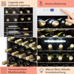 Shiraz 28 Uno Weinkühlschrank 74l 28Fl Touch-Bedienfeld 5-18°C -Klarstein 10040218 de 0005 usp