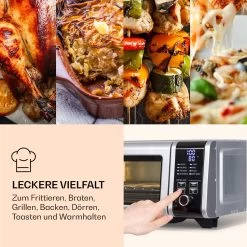 Vita-Crisp Heißluftfritteuse 1700W 10L 8 Funktionen Platzsparend -Klarstein 10040224 de 0004 logo