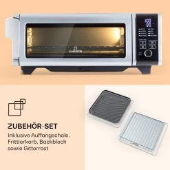 Vita-Crisp Heißluftfritteuse 1700W 10L 8 Funktionen Platzsparend -Klarstein 10040224 de 0006 logo