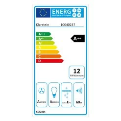 Aurora 90 Smart Dunstabzugshaube 550 M³/h 90cm Kopffrei Ambiente-Licht EEC A++ -Klarstein 10040237 energy label