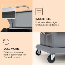Lucifer 3 Gasgrill 3 X 3,6 KW Brenner 60x45cm Grill Edelstahl Mobil -Klarstein 10040280 de 0006 logo