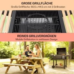 Aberdeen Single Holzkohlegrill -Klarstein 10040292 de 0004 usp