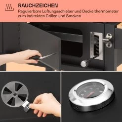 Aberdeen Single Holzkohlegrill -Klarstein 10040292 de 0005 usp