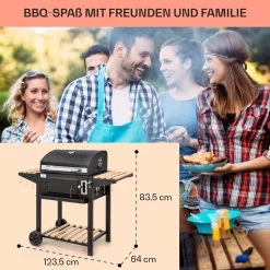Aberdeen Single Holzkohlegrill -Klarstein 10040292 de 0007 usp