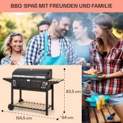 Aberdeen Double Holzkohlegrill Smoker Thermometer 2 Seitentische Mobil 17 Aberdeen Double Holzkohlegrill Smoker Thermometer 2 Seitentische Mobil -Klarstein 10040293 de 0007 usp