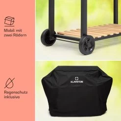 Aberdeen Double Holzkohlegrill Smoker Thermometer 2 Seitentische Mobil 18 Aberdeen Double Holzkohlegrill Smoker Thermometer 2 Seitentische Mobil -Klarstein 10040293 de 0008 usp