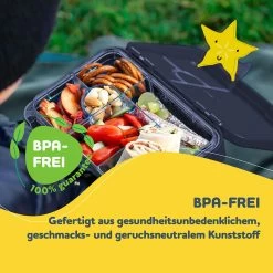 Junior Lunchbox 6 Fächer 21,3 X 15 X 4,5 Cm (BxHxT) BPA-frei 12 Junior Lunchbox 6 Fächer 21,3 X 15 X 4,5 Cm (BxHxT) BPA-frei -Klarstein 10040341 de 0002 usp