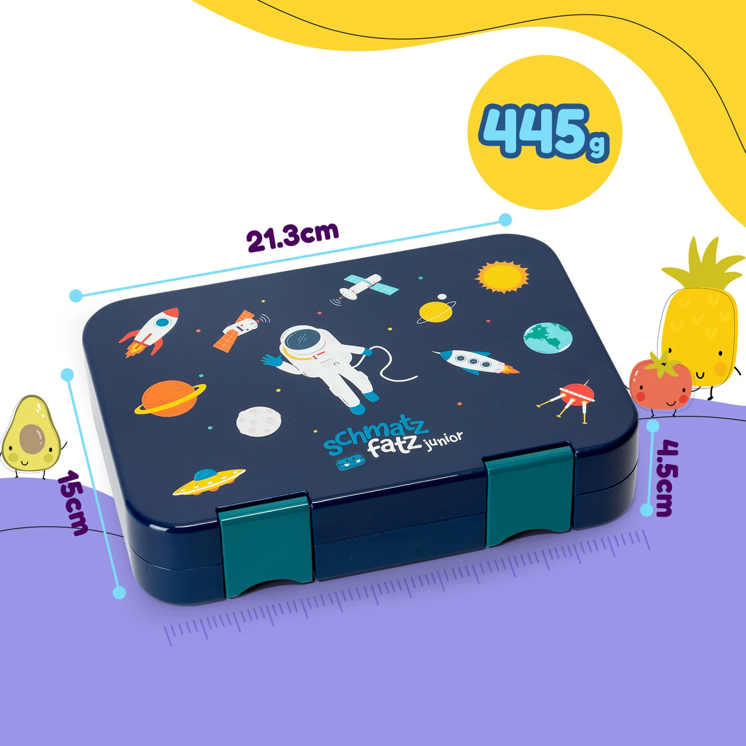 Junior Lunchbox 6 Fächer 21,3 X 15 X 4,5 Cm (BxHxT) BPA-frei 10 Junior Lunchbox 6 Fächer 21,3 X 15 X 4,5 Cm (BxHxT) BPA-frei – Bild 8