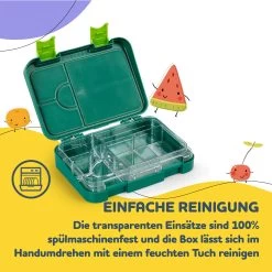 Junior Lunchbox 6 Fächer 21,3 X 15 X 4,5 Cm (BxHxT) BPA-frei -Klarstein 10040342 de 0005 usp