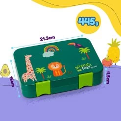 Junior Lunchbox 6 Fächer 21,3 X 15 X 4,5 Cm (BxHxT) BPA-frei -Klarstein 10040342 yy 0009 dimensions