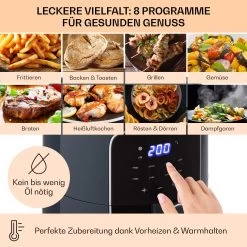 Crisp-Pro Heißluftfritteuse Air Fryer 1400W 3,5 Ltr 8 Programme Timer 10 Crisp-Pro Heißluftfritteuse Air Fryer 1400W 3,5 Ltr 8 Programme Timer -Klarstein 10040701 de 0003 logo