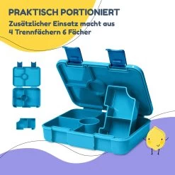 Schmatzfatz By Lite Lunchbox 6 Fächer 20,8x4,5x15 Cm BPA-frei Tritan 13 Schmatzfatz By Lite Lunchbox 6 Fächer 20,8x4,5x15 Cm BPA-frei Tritan -Klarstein 10040718 de 0004 logo