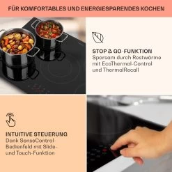 Virtuosa 5 Einbaukochfeld 5 Zonen 8200W Glaskeramik -Klarstein 10041116 de 0004 usp