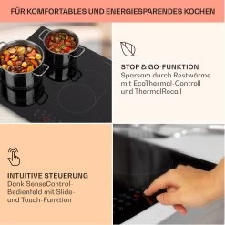 Virtuosa 5 Einbaukochfeld 5 Zonen 8500W Glaskeramik -Klarstein 10041117 de 0004 usp