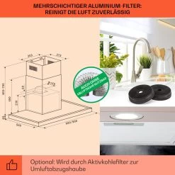 Limelight Dunstabzugshaube 60cm Wandhaube 600m³/h 13 Limelight Dunstabzugshaube 60cm Wandhaube 600m³/h -Klarstein 10041132 de 0005 logo