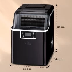 Chios Eiswürfelmaschine 20 Kg/24 H Auto-Clean 3,2-Liter Wassertank -Klarstein 10041144 yy 0007 dimensions