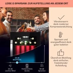 Beersafe 70 Birra Edition Kühlschrank 70 Liter 3 Böden Glas Edelstahl -Klarstein 10041178 de 0003 usp