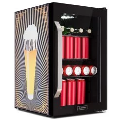 Beersafe 70 Birra Edition Kühlschrank 70 Liter 3 Böden Glas Edelstahl