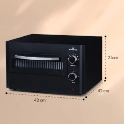 Arezzo Pizza-Ofen Herausnehmbarer Pizza-Stein Stahlgehäuse 1770 W 160 - 400 °C -Klarstein 10041186 yy 0006 dimensions