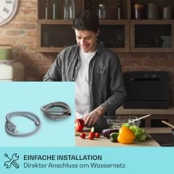 Amazonia 6 Geschirrspüler 1380W 6 Maßgedecke Tasten-Armatur 12 Amazonia 6 Geschirrspüler 1380W 6 Maßgedecke Tasten-Armatur -Klarstein 10041203 de 0004 usp