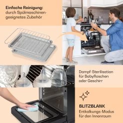 Vita Pro Heißluftfritteuse Dampfgaren 2450 W 18 Ltr 800 Ml Wassertank 13 Vita Pro Heißluftfritteuse Dampfgaren 2450 W 18 Ltr 800 Ml Wassertank -Klarstein 10041333 de 0005 usp