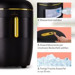 Passau Eiswürfelmaschine 2 Größen 15 Kg/24 H Auto-Clean 12 Passau Eiswürfelmaschine 2 Größen 15 Kg/24 H Auto-Clean -Klarstein 10041343 de 0004 logo